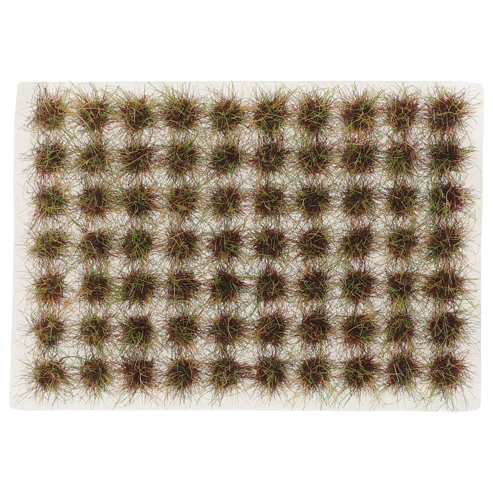 70Pcs Reusable Green Diorama Static Grass Tufts for Miniature Terrain Decoration