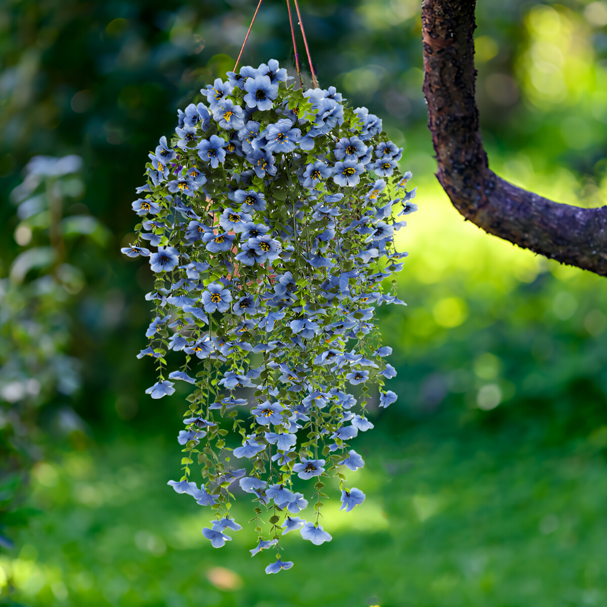 4Pcs Artificial Fake Hanging Flowers Plants for Outdoor Gardens Patio Window Box