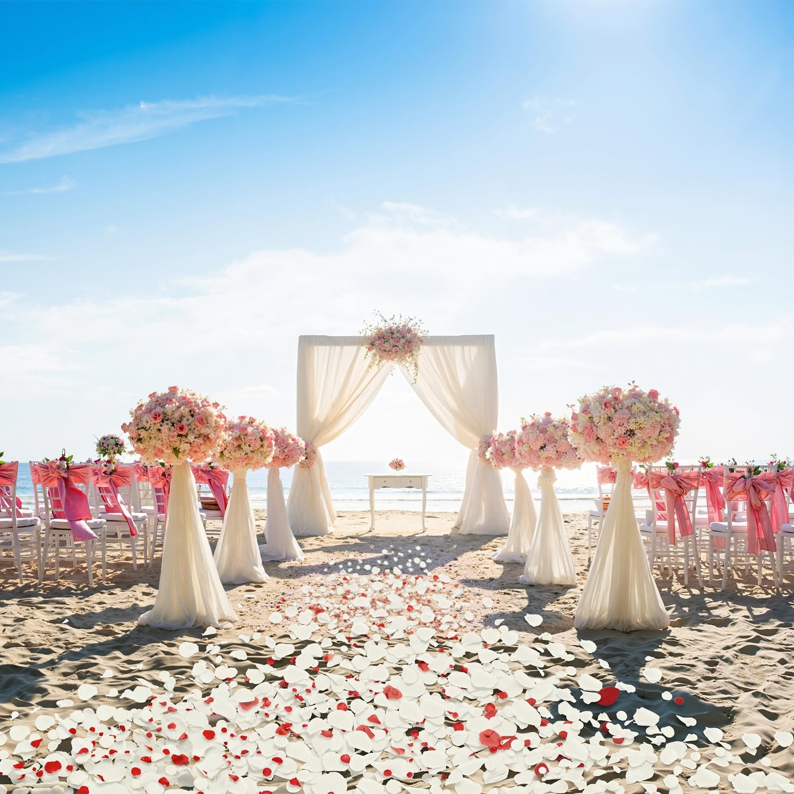 Ouddy Decor 3000 Pcs Rose Petals Artificial Flowers Silk Petals for Valentine’s