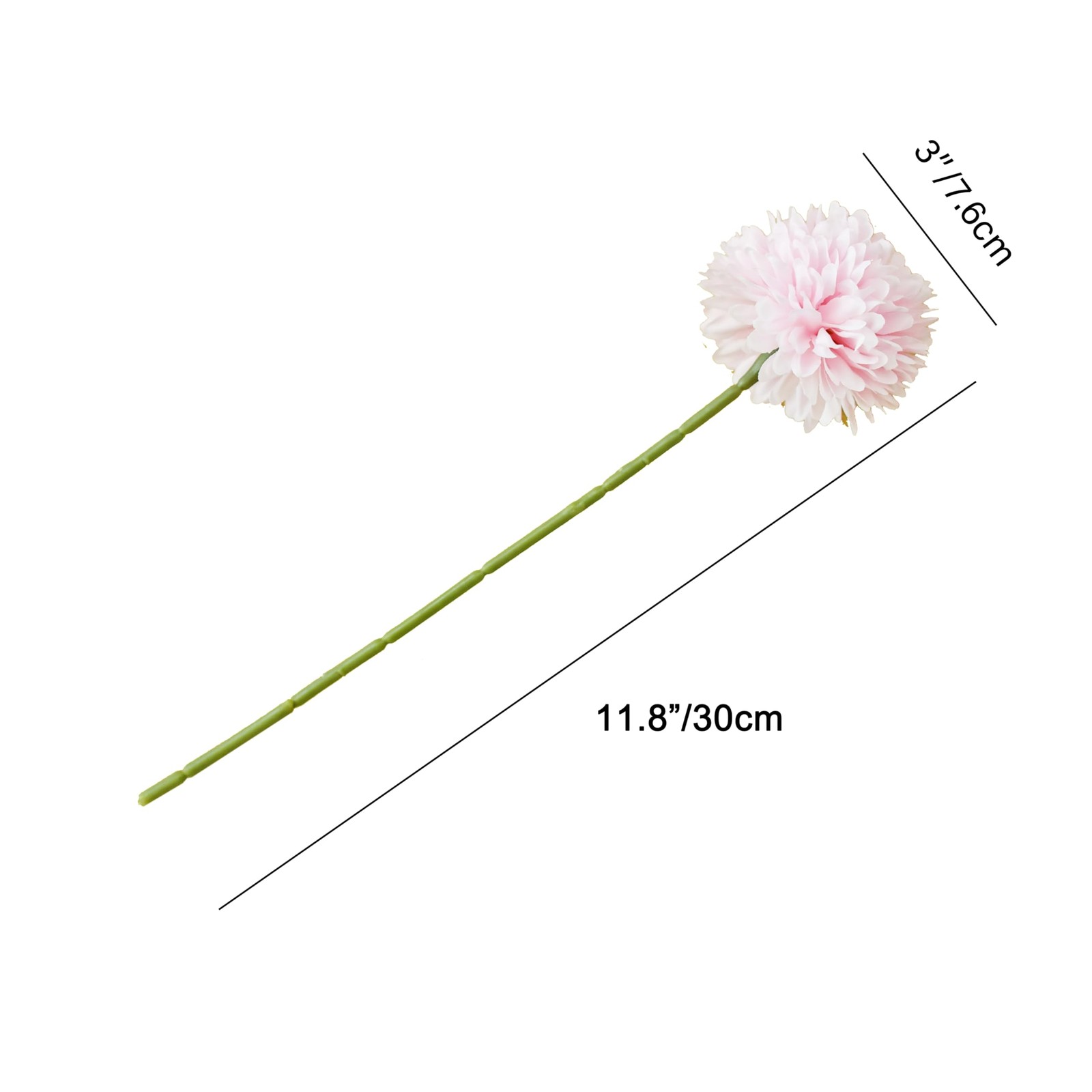 12 Pcs Pink Silk Chrysanthemum Artificial Mums Flowers Centerpiece