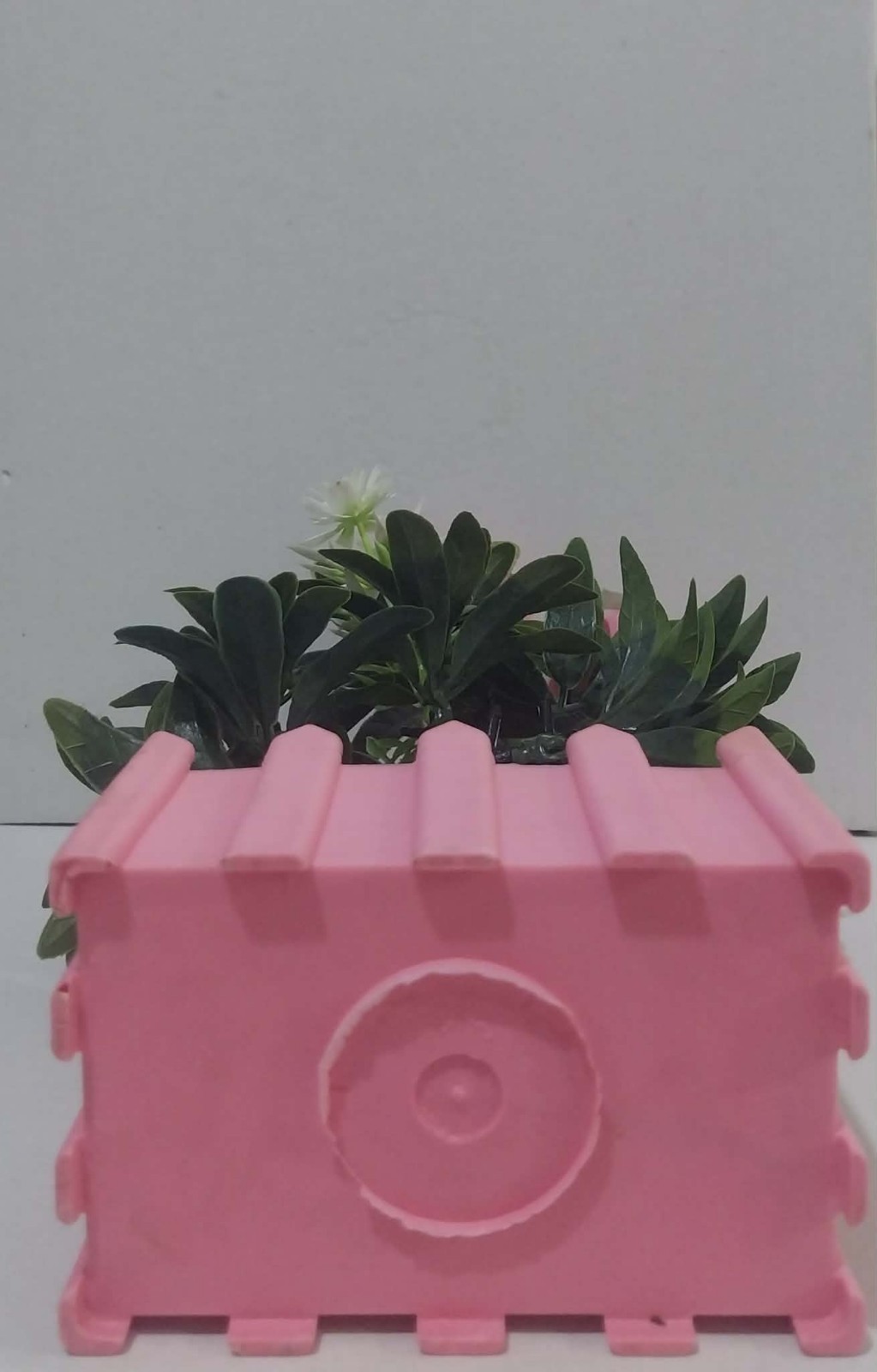 Artificial Pink Rose Flower Arrangement Decorative Planter Indoor Home Decor10″