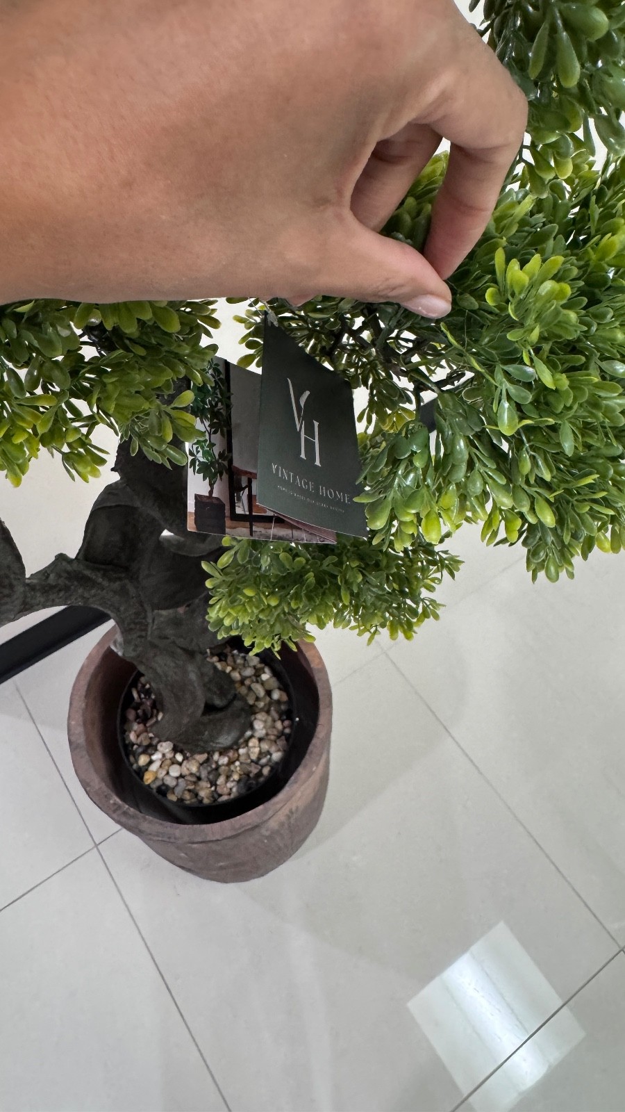 Artificial Faux Bonsai Tree 49″ High Fake Plant Real Touch for Indoor/Outdoor…
