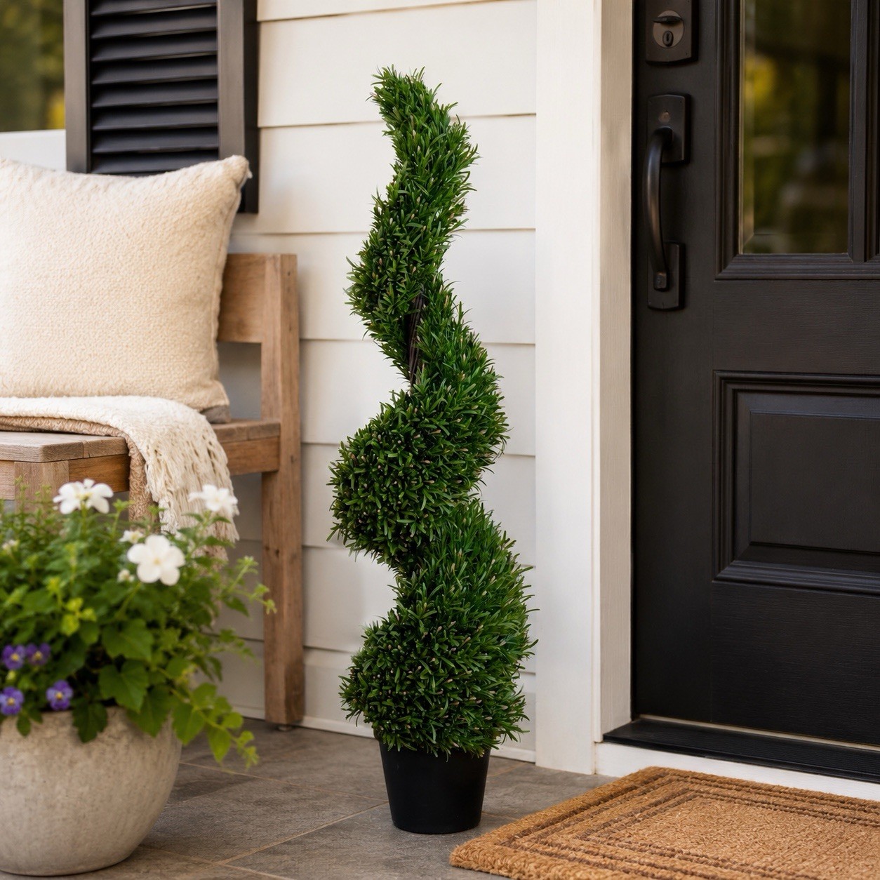4′ Topiary Rosemary Artificial Spiral Tree UV (Indoor/Outdoor). Retail $308