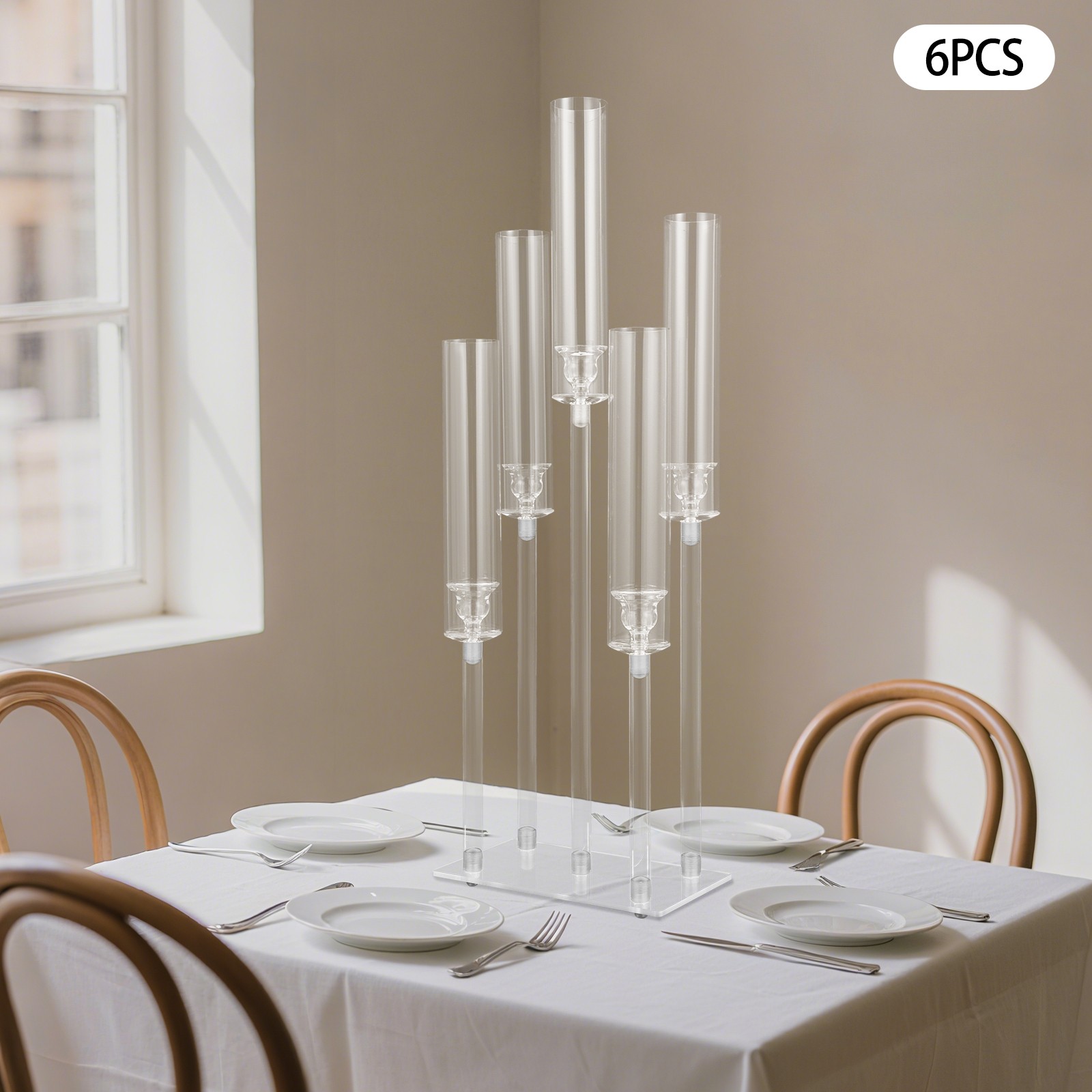 Acrylic Candle Holder Tabletop Candle Holder Wedding & Party Centerpiece Decor