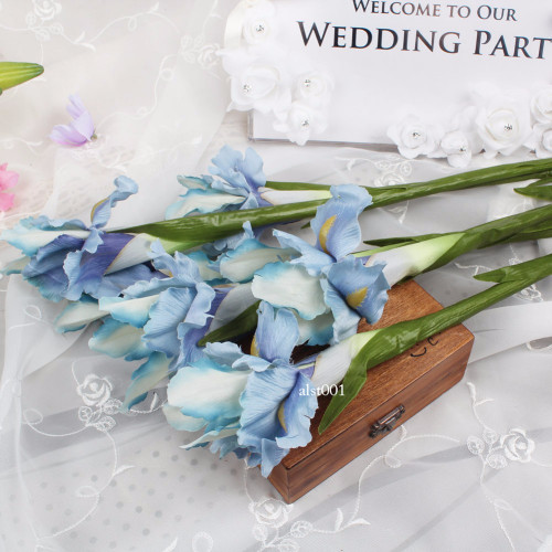 5pcs Iris Artificial Flower Decorative Fake Flowers Silk Flower for Home Decor