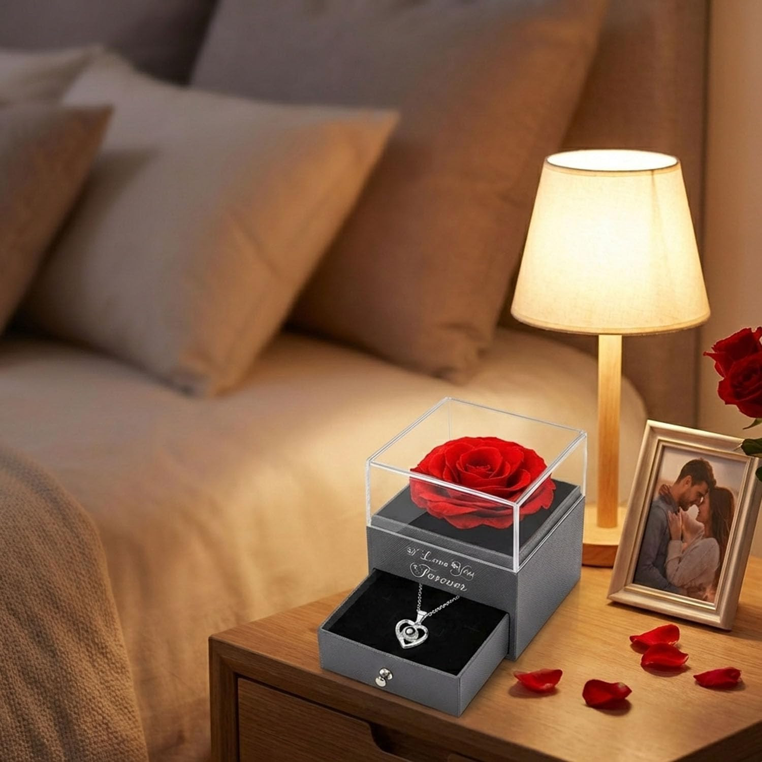 Preserved Real Roses Gifts for Mom Wife Girlfriend Her on Anniversary Mother’…