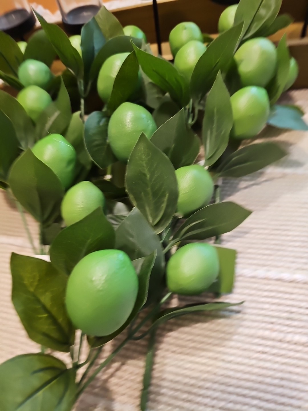 6 NEW 11″ SPRING SUMMER LIME LEAVES Floral Pick Decor FRUIT GREEN FREE SHIP