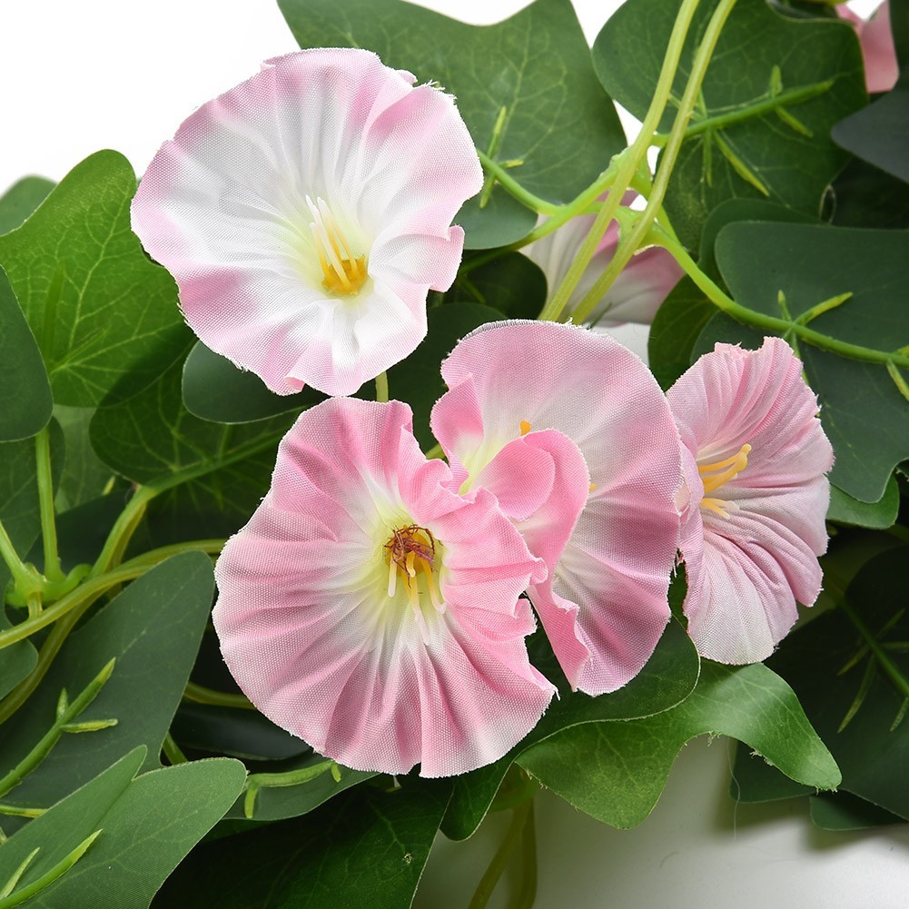 1PCS Artificial Fake Hanging Silk Plastic Flowers Vine Plant Garden Decoration