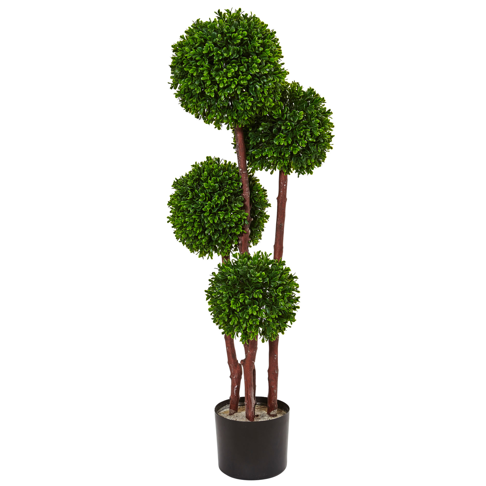 Boxwood Topiary Tree UV Resistant Realistic Plant Nearly Natural 3’ Home Decor