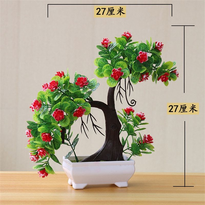 Bonsai Flower Simulation Plant Home Decorative Small Tree Straw Ball Creative