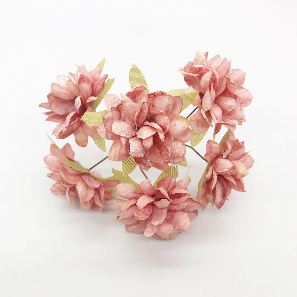 Artificial Flower Silk Peony Home Christmas Handmade Decorative Flower Wall Garl