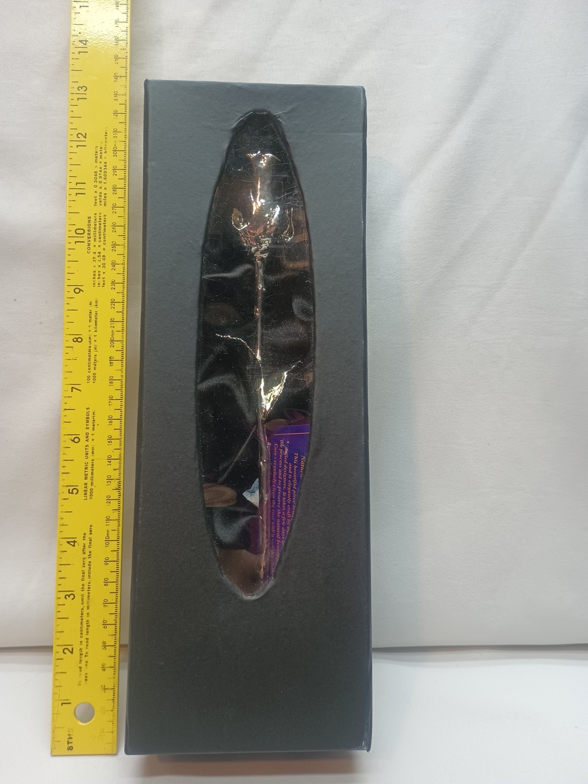 Genuine Silver Dipped Rose – Stem Petals and Leaves 12″