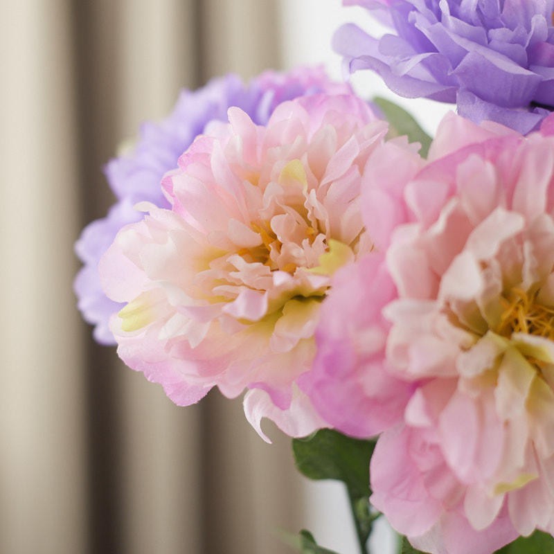 Factory Direct Craft Lavender and Pink Artificial Peony Bush