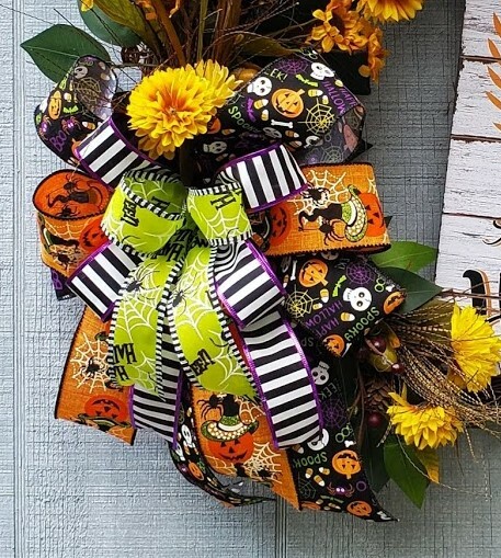 Witch Halloween Grapevine Wreath