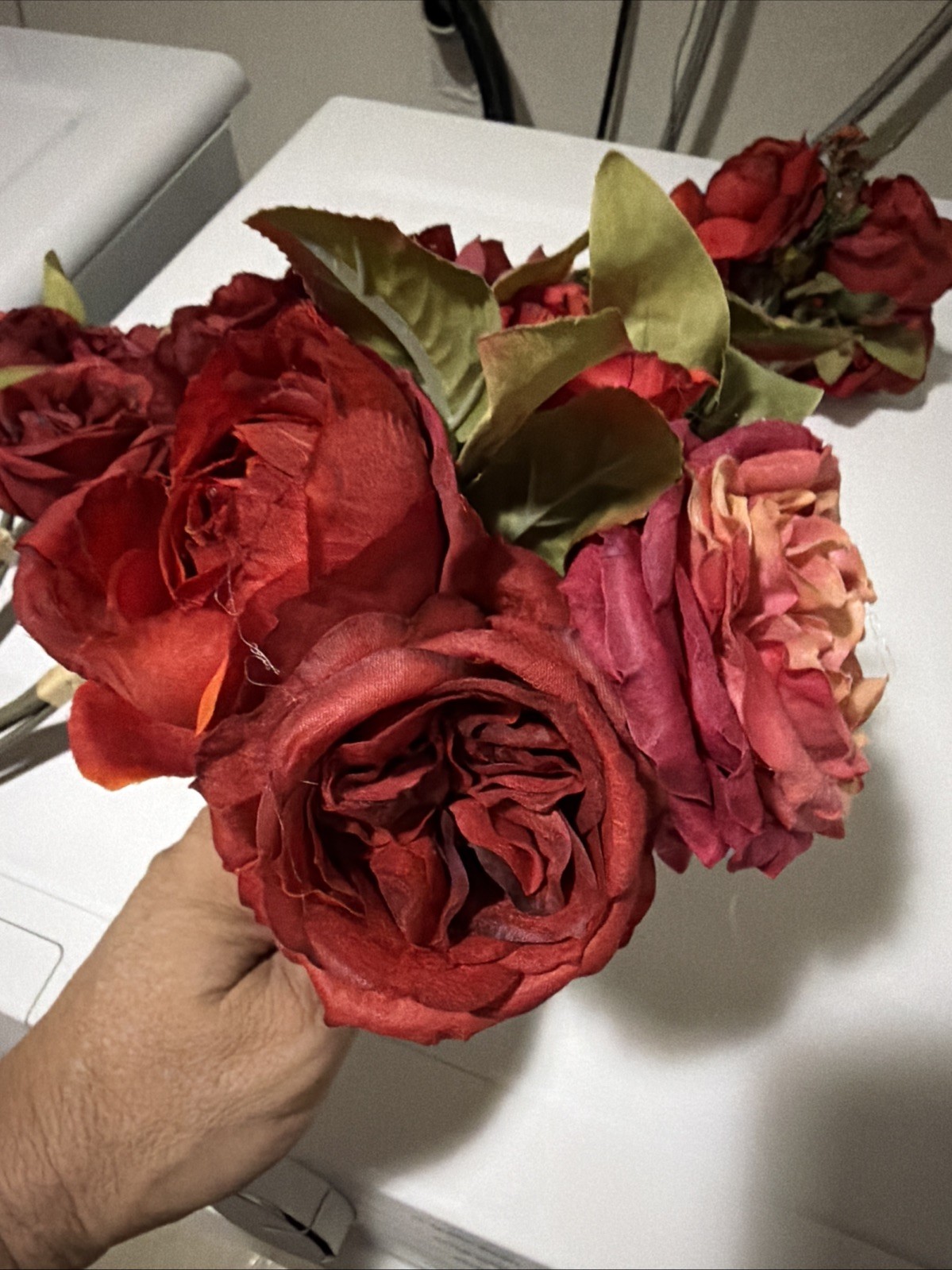 ASHLAND FALL 6 BOUQUET SET ROSS & RANUNCULUS Bouquet Home Party Decor