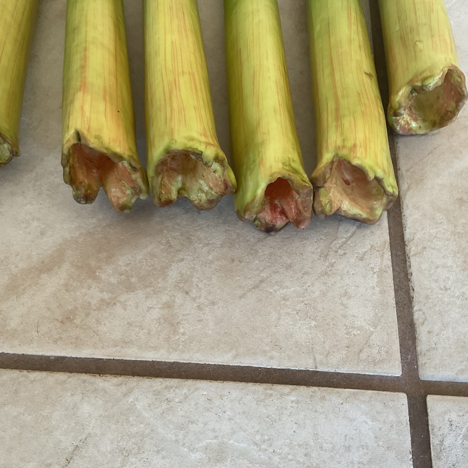 Faux Amaryllis Bundle 6 Stems 3 Blooms On Each Stem Pink Peach