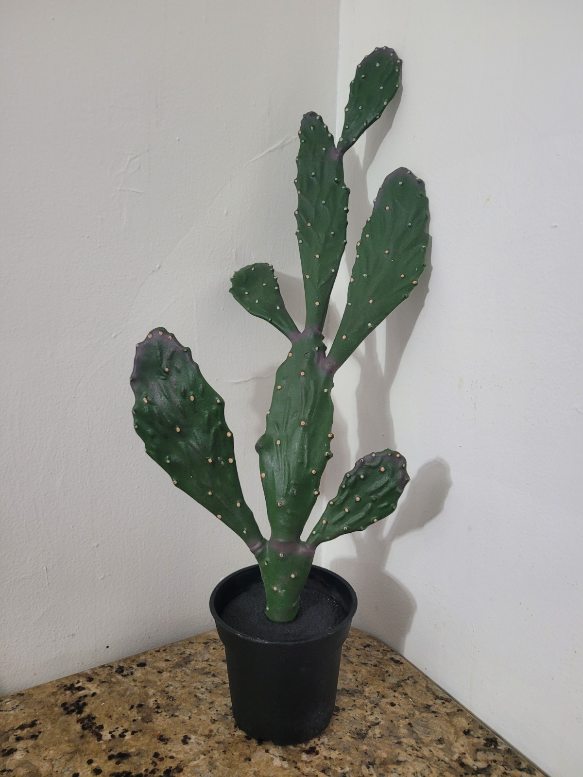 29″ Faux Prickly Pear Cactus Artificial Potted Desert Plant Home Decor