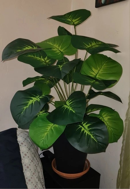 24 Leaves Artificial Areca Palm Tree Faux Potted Plant Home Indoor Outdoor Decor