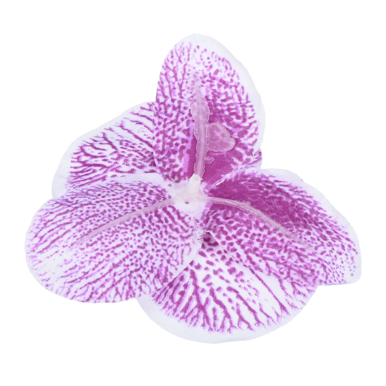 3.9″ Artificial Orchid Flower Heads, 20 Pack Silk Phalaenopsis Fake Butterfly…