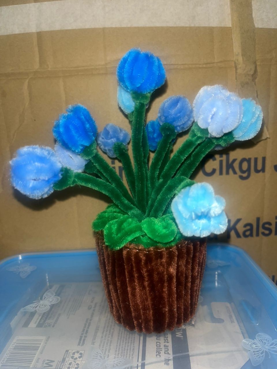 Handmade Pipe Cleaner Mini Tulip Pot | Perfect Gift or Room Decor