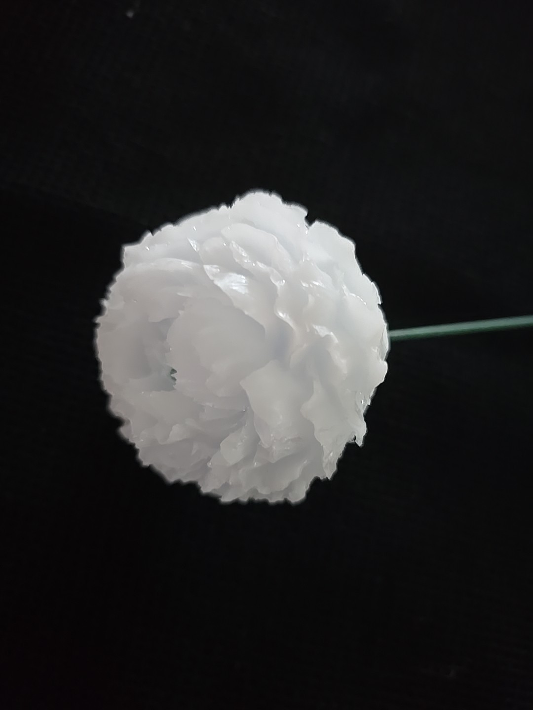 Resin White Flower Decoration Gift Stem. 579