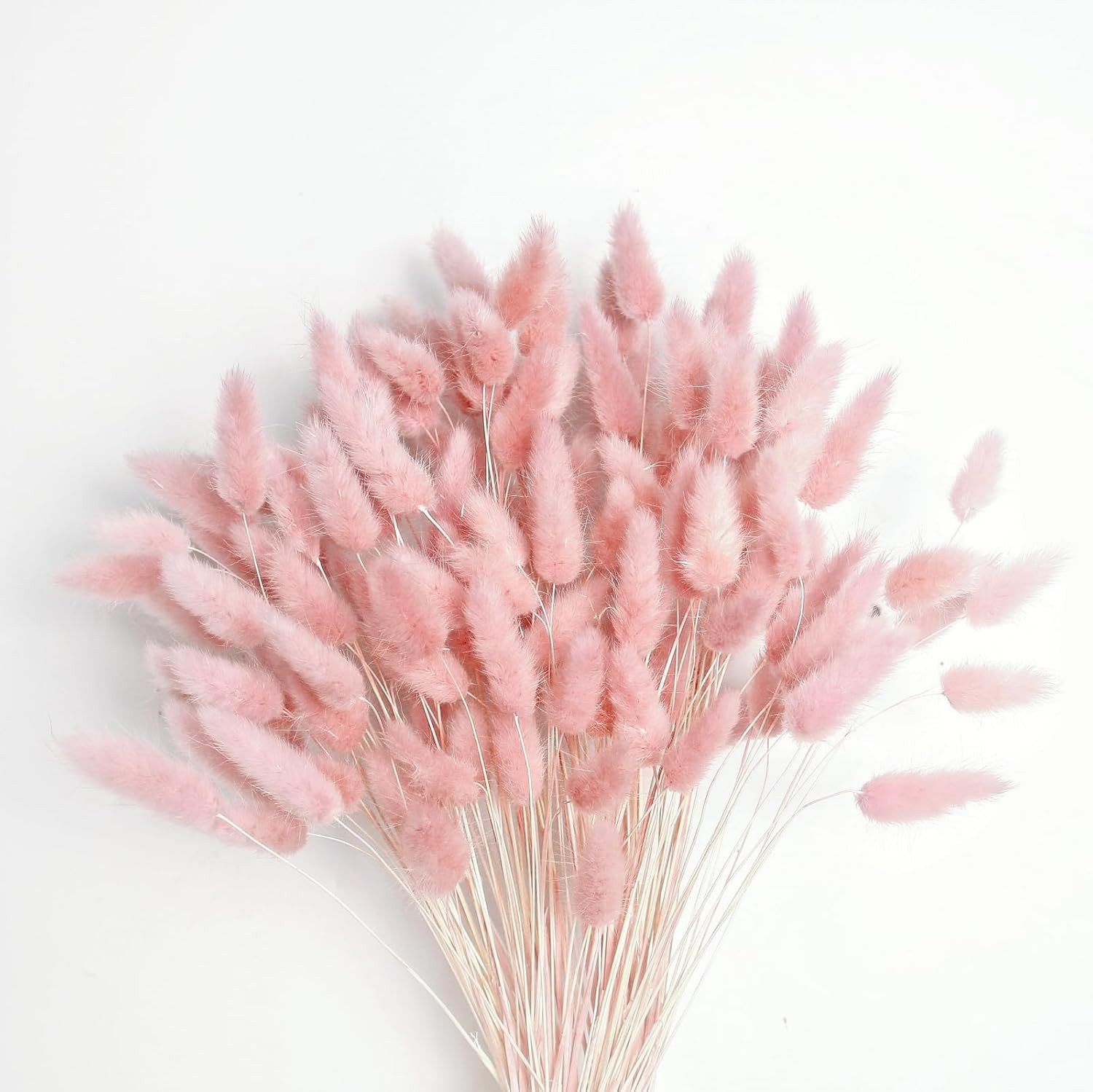 120 PCS Pink Dried Pampas Grass Decor, 17-Inch Pompas Floral, Dry Flowers for De