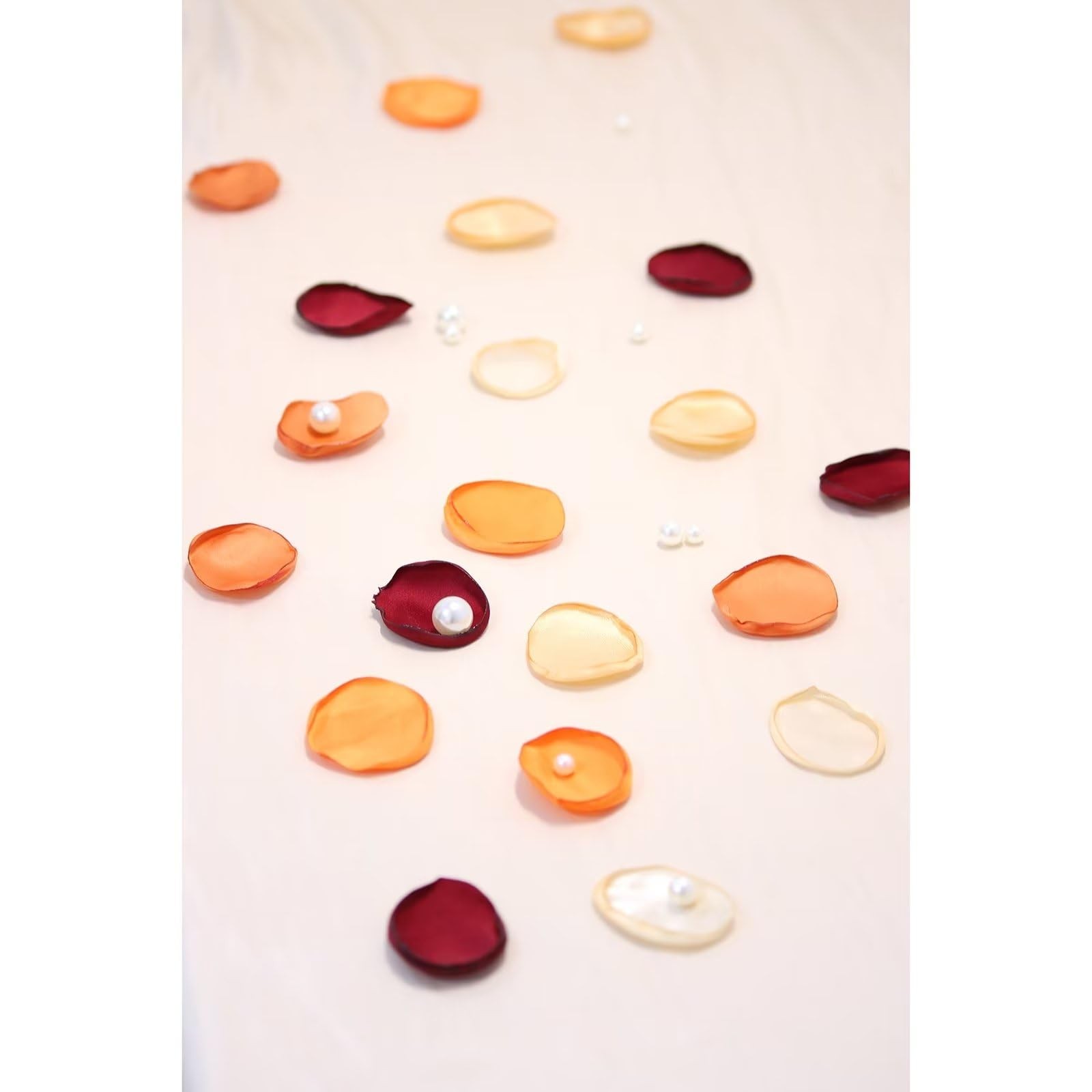 Orange Rose Petals 300pcs Artificial Flower Petals Fall Wedding Decor