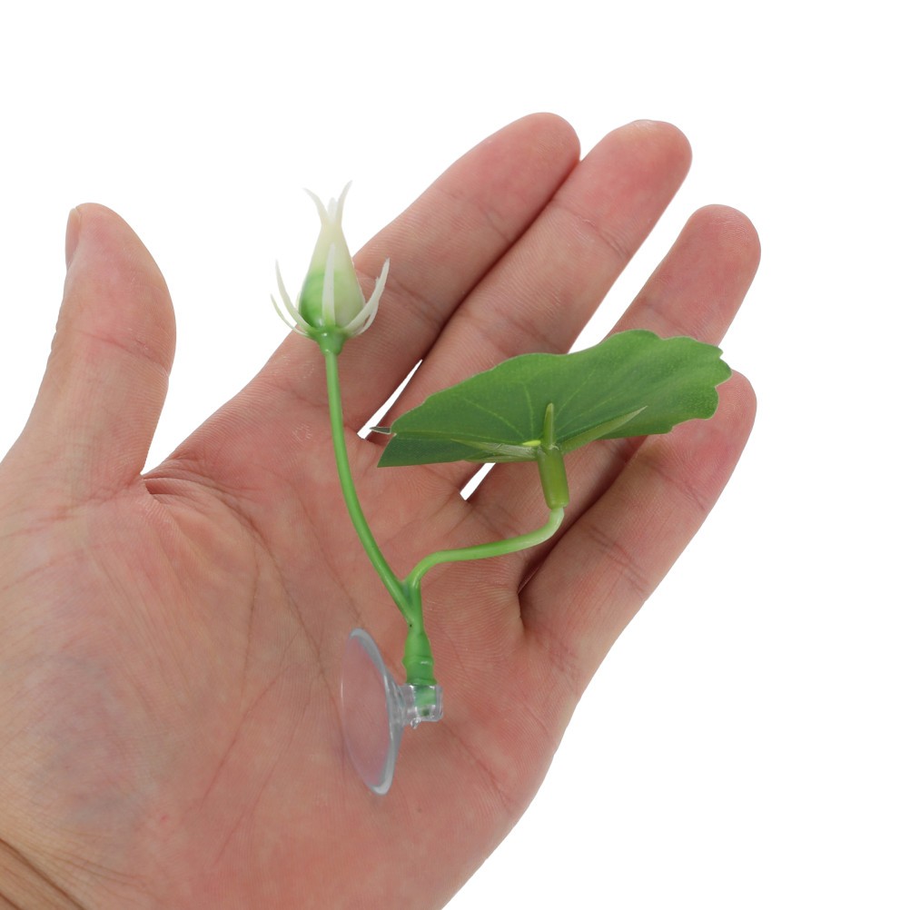 2Pcs Betta Fish Leaf Hammock Spawning Bed Soft Green Artificial Plant Leaf