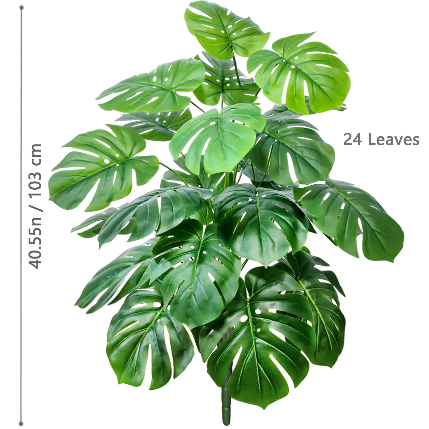 52-104cm Artificial Monstera Plant Fake Palm Tree for Home Garden Decor