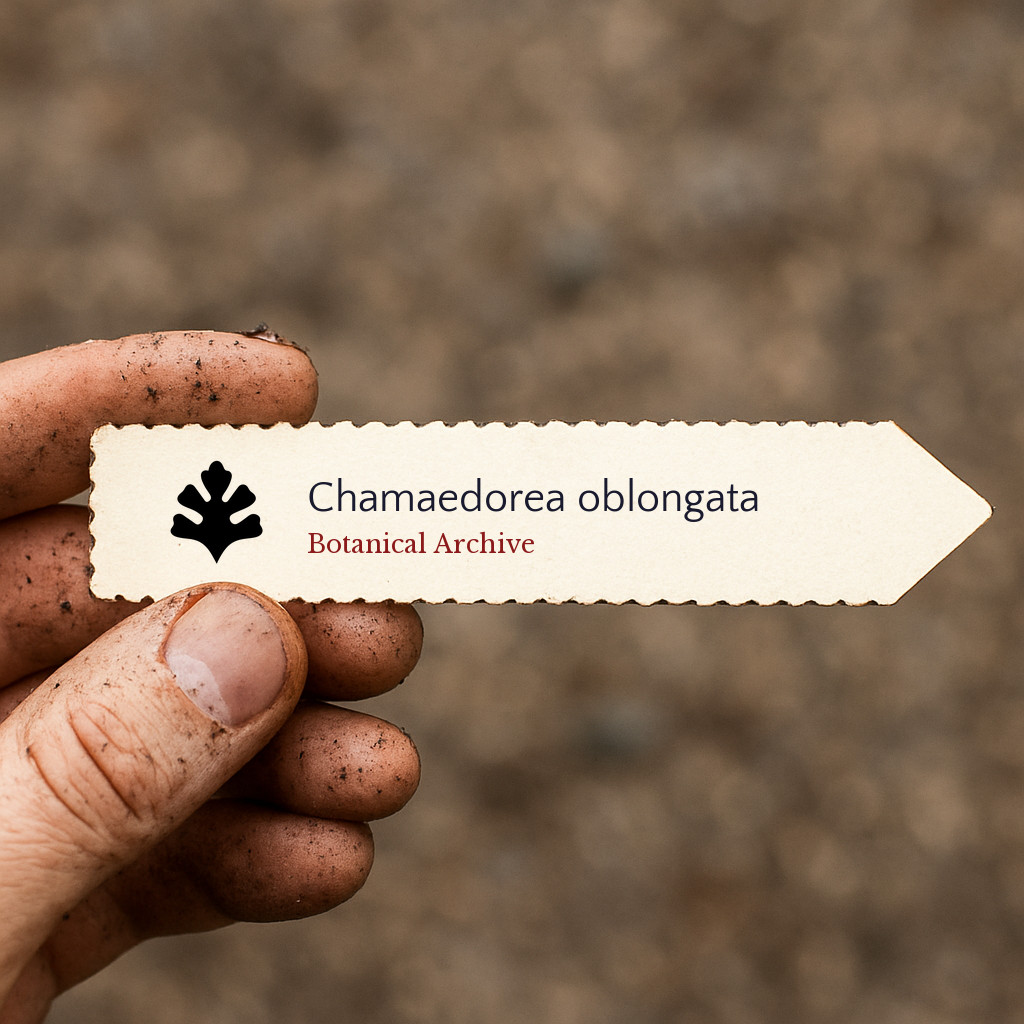 Chamaedorea oblongata | 10 SEEDS – Oblong bamboo palm | Dwarf bamboo palm