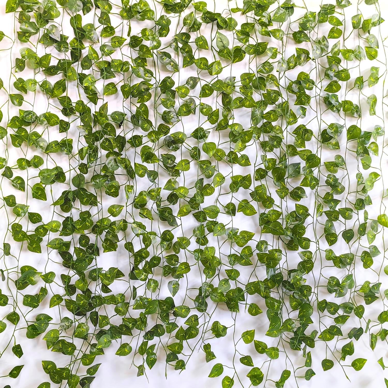 12 Pack Artificial Ivy Fake Vines Greenery Garland Hanging Plants for Garden