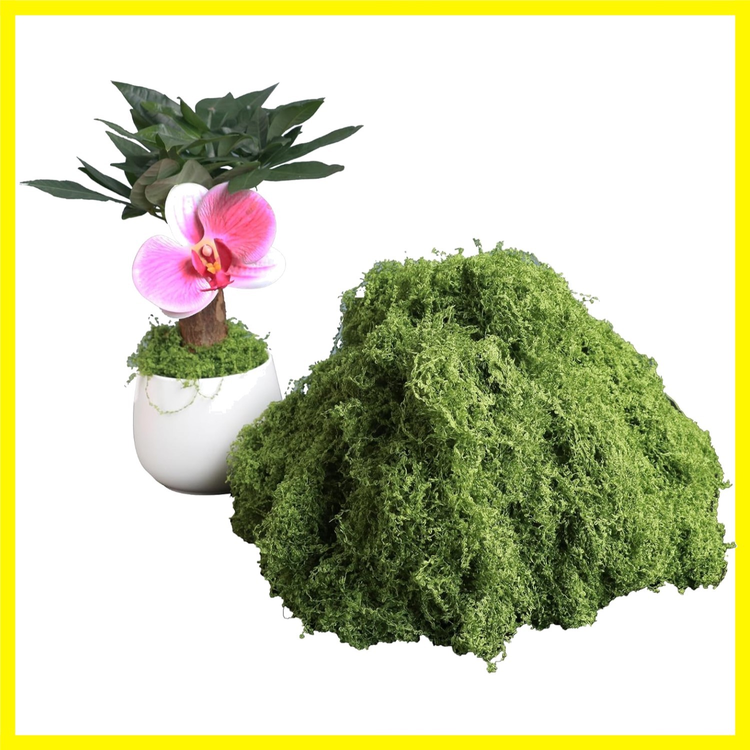 5.3oz Green Fake Moss Artificial Floral Moss Faux Plant for DIY Crafts Fairy …