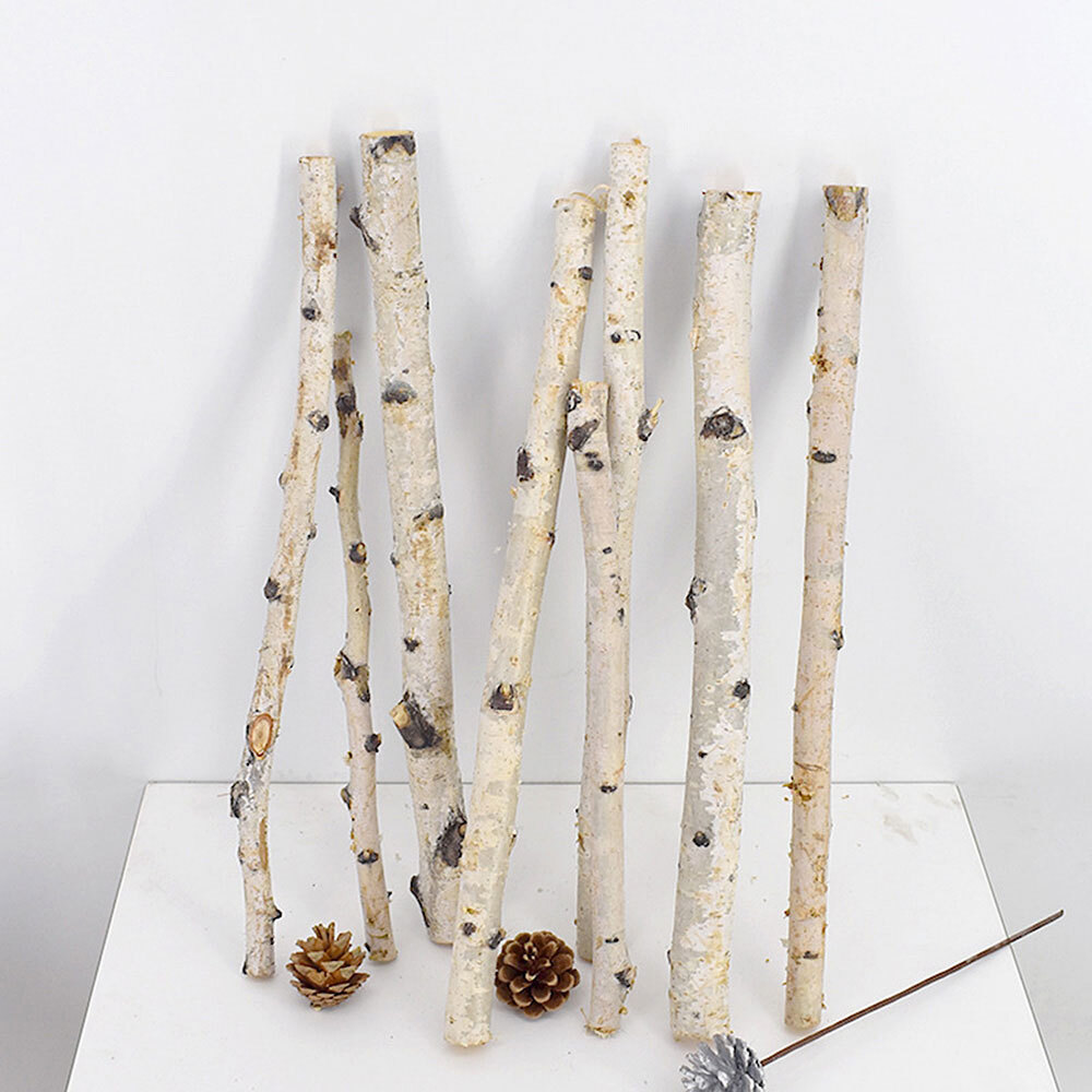 1Pc Natural Dried Tree Branch Birch Stick Flower Home Garden Party Floral Decor