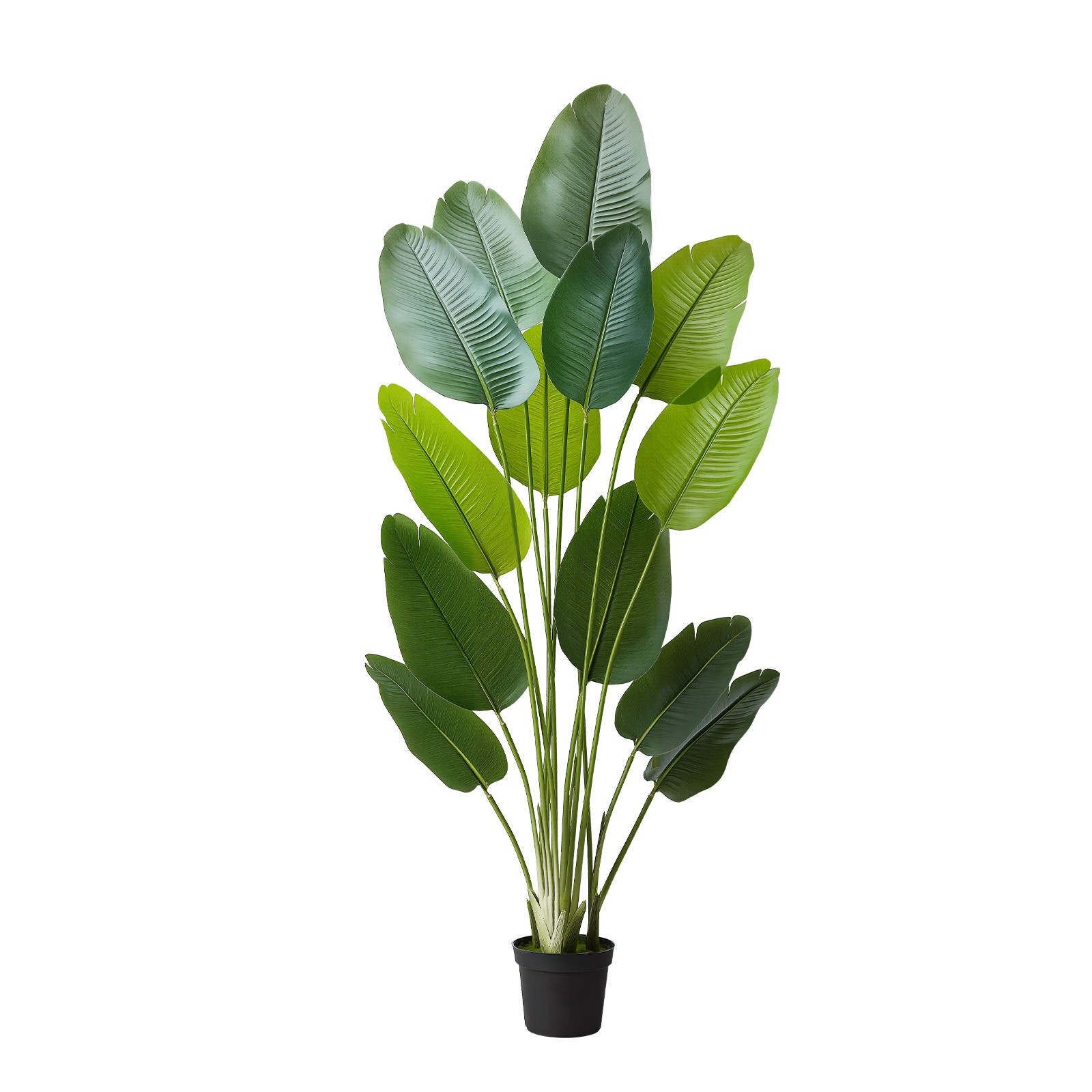 Uimoso 6ft Artificial Birds of Paradise Tree Faux Fake Plant w/ Pot Home Decor