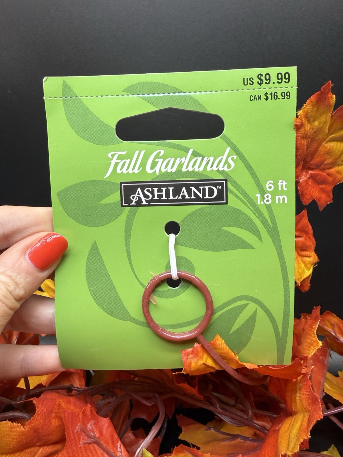 New With Tags Ashland Artificial Yellow Orange Maple Leaf Garland Fall Decor