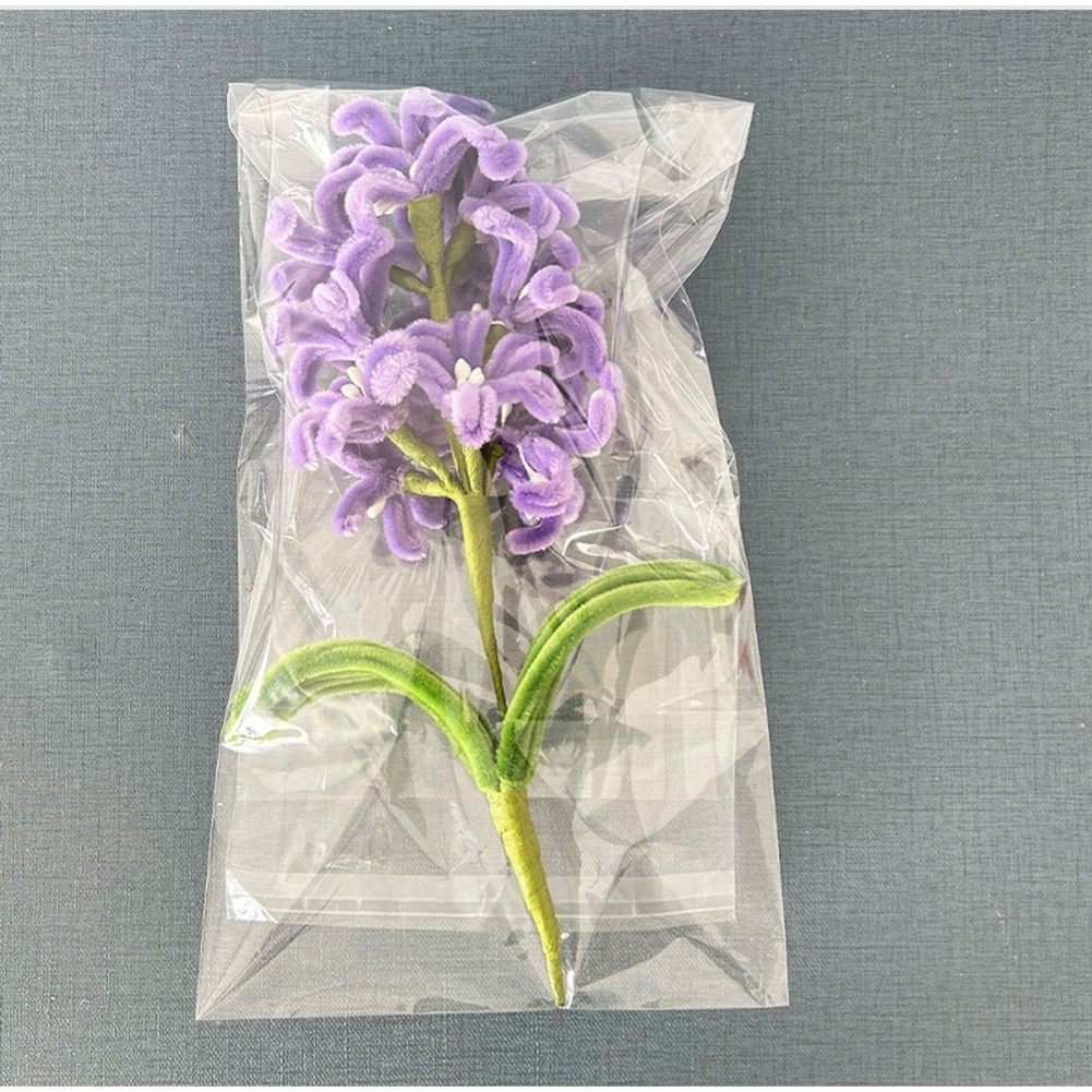 Hydrangea Bouquet Artificial Plastic Flower Handcrafted Detail 30cm Blue Purple
