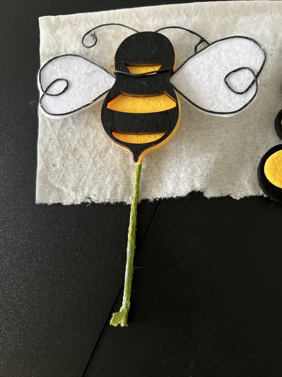 Bee Hive Ornament Bee Foam Decorating Wreath, Home Decor, Yellow, Black