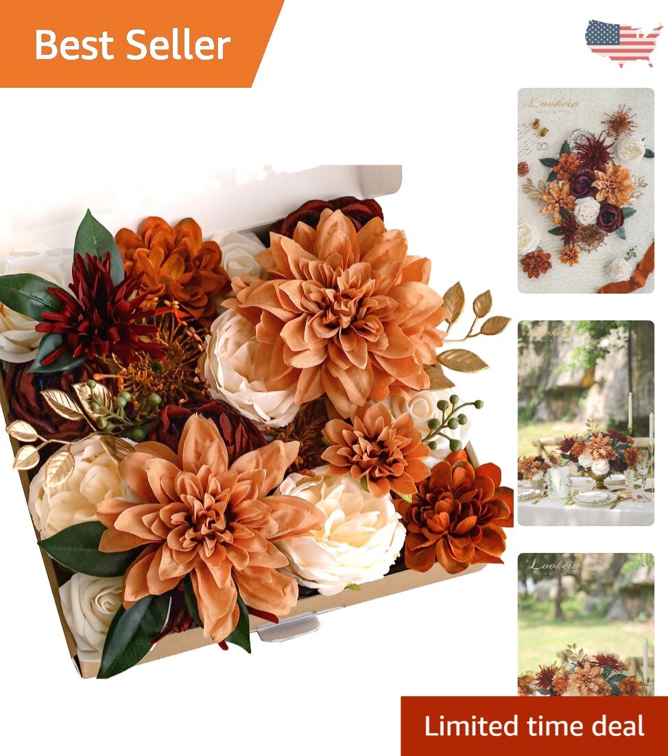 Premium Terracotta Artificial Flowers – DIY Wedding Decor – Rustic Bouquet