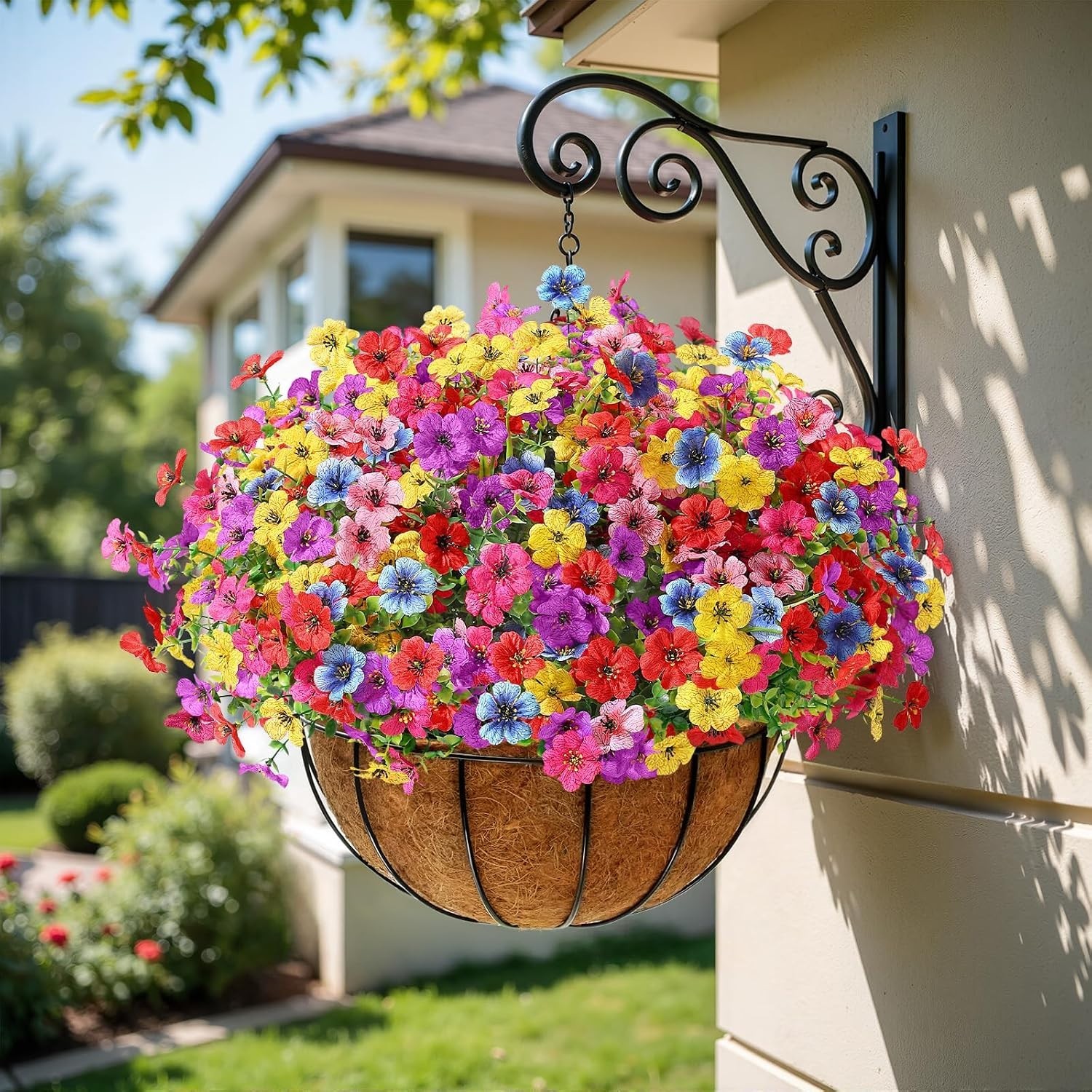 UV Resistant Artificial Flowers Mix 6 Colors