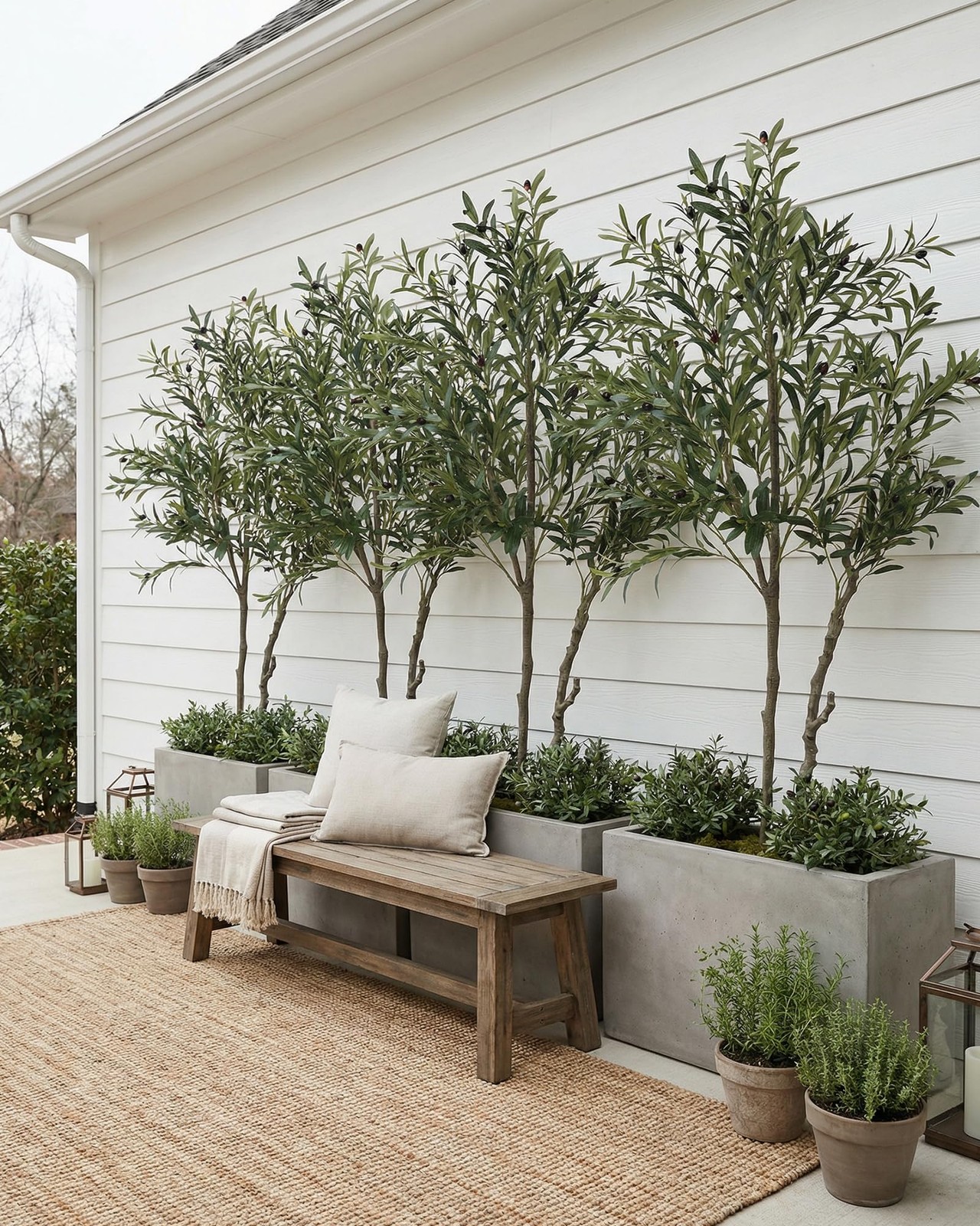 5.2ft Artificial Olive Tree Indoor, Tall Faux Olive Trees, Fake Olive Tree Fl…