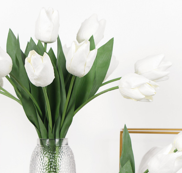 20× Artificial Tulip Bouquet Wedding Party Home Decor Fake Flowers Real Touch US