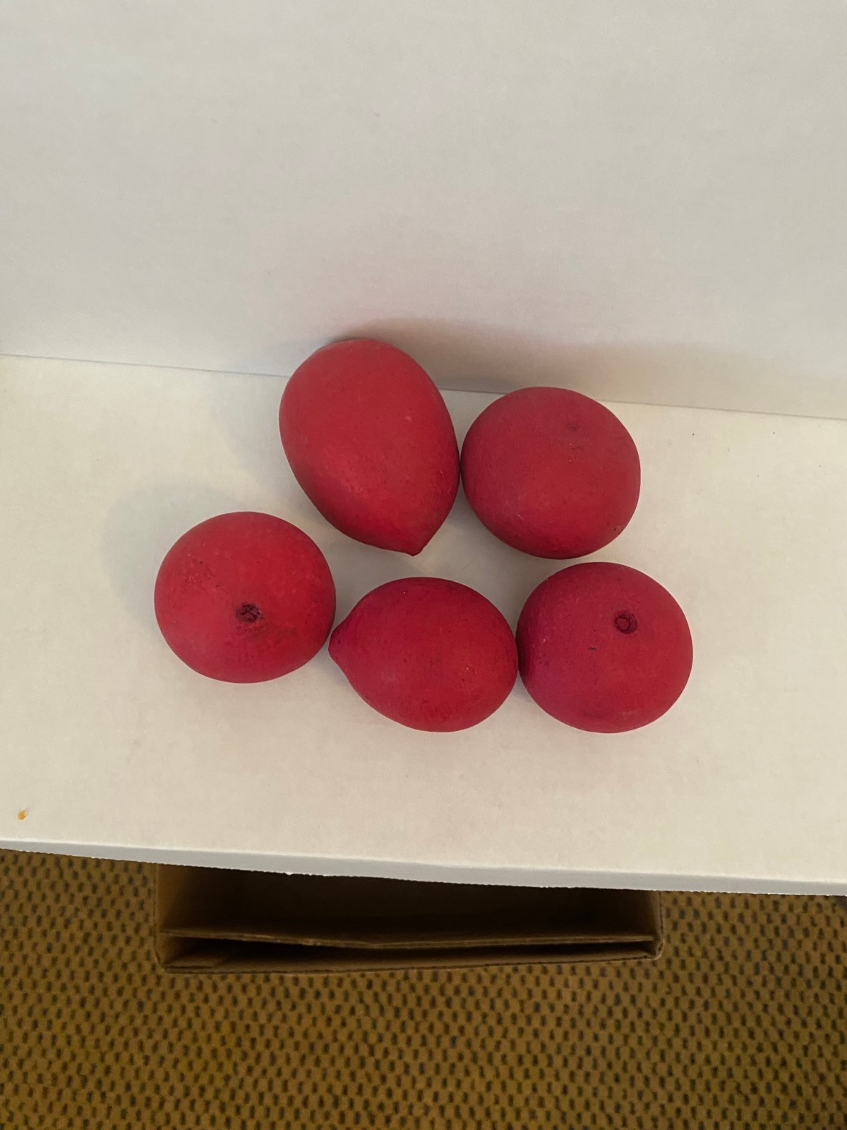 Pods -Dough Bowl Vase Filler Bengal Quince-Wood Apple Potpourri 5 Red Dyed Fruit