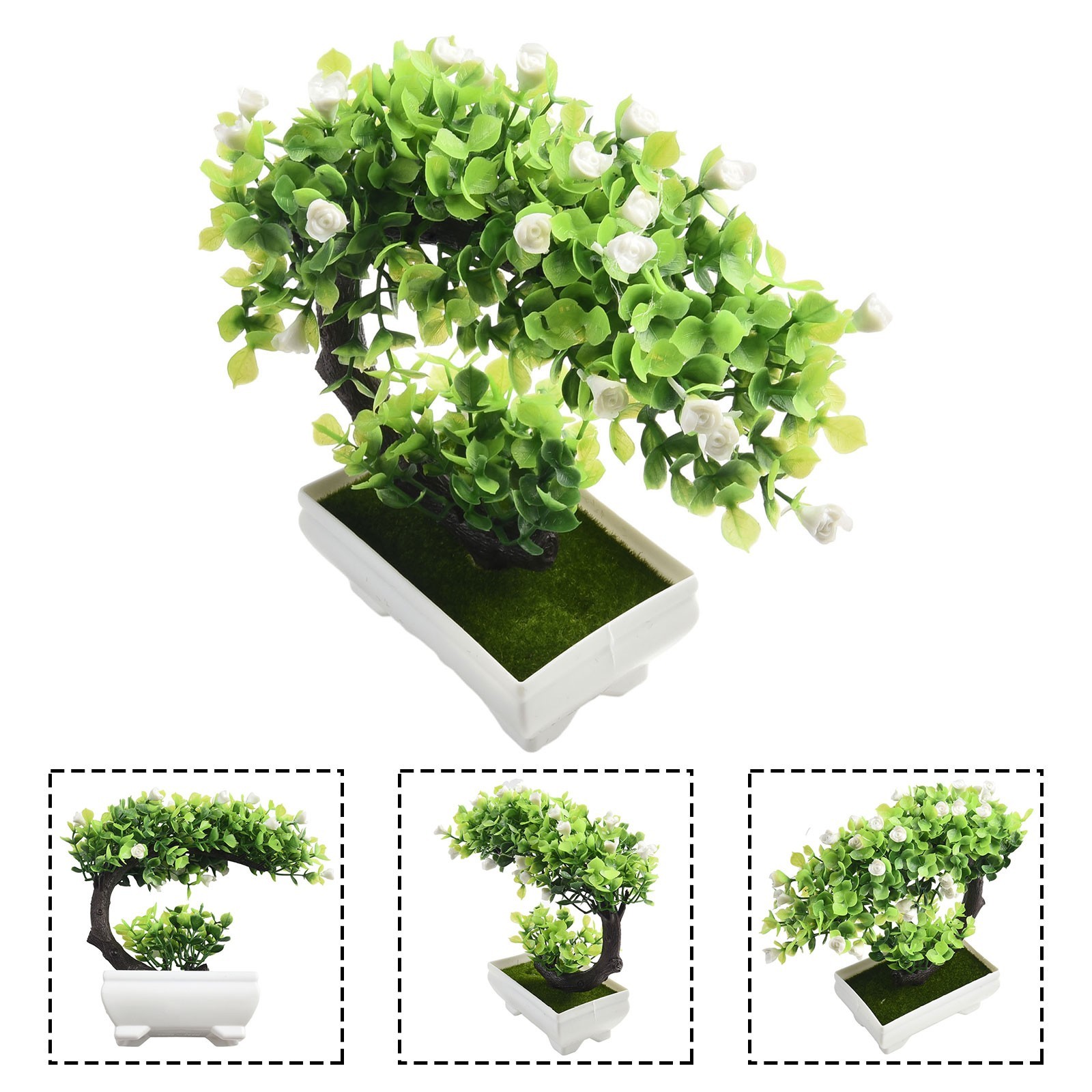Fake Artificial Pot Plant Bonsai Potted Flowers Home Office Garden Display Decor