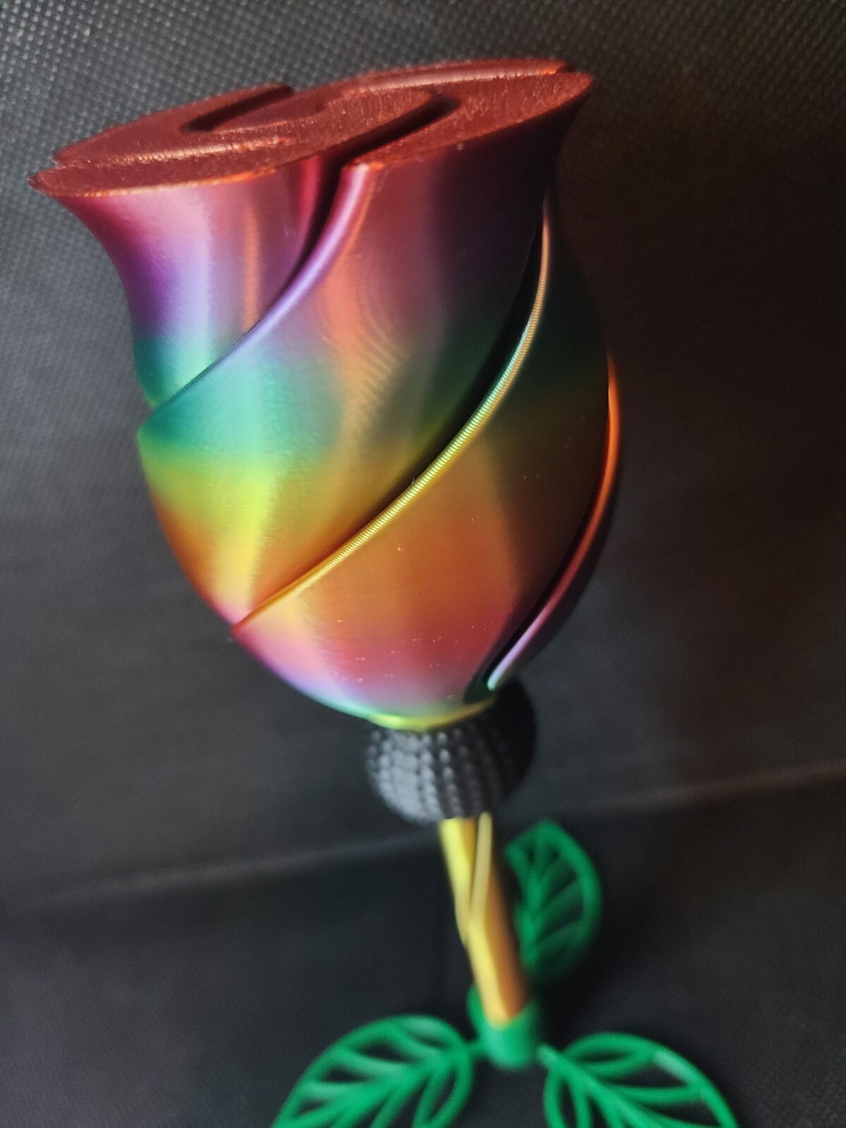 Valentines Day Twisted Rose Fidget Gift Mothers Day 3D Printed Love Unique Cute