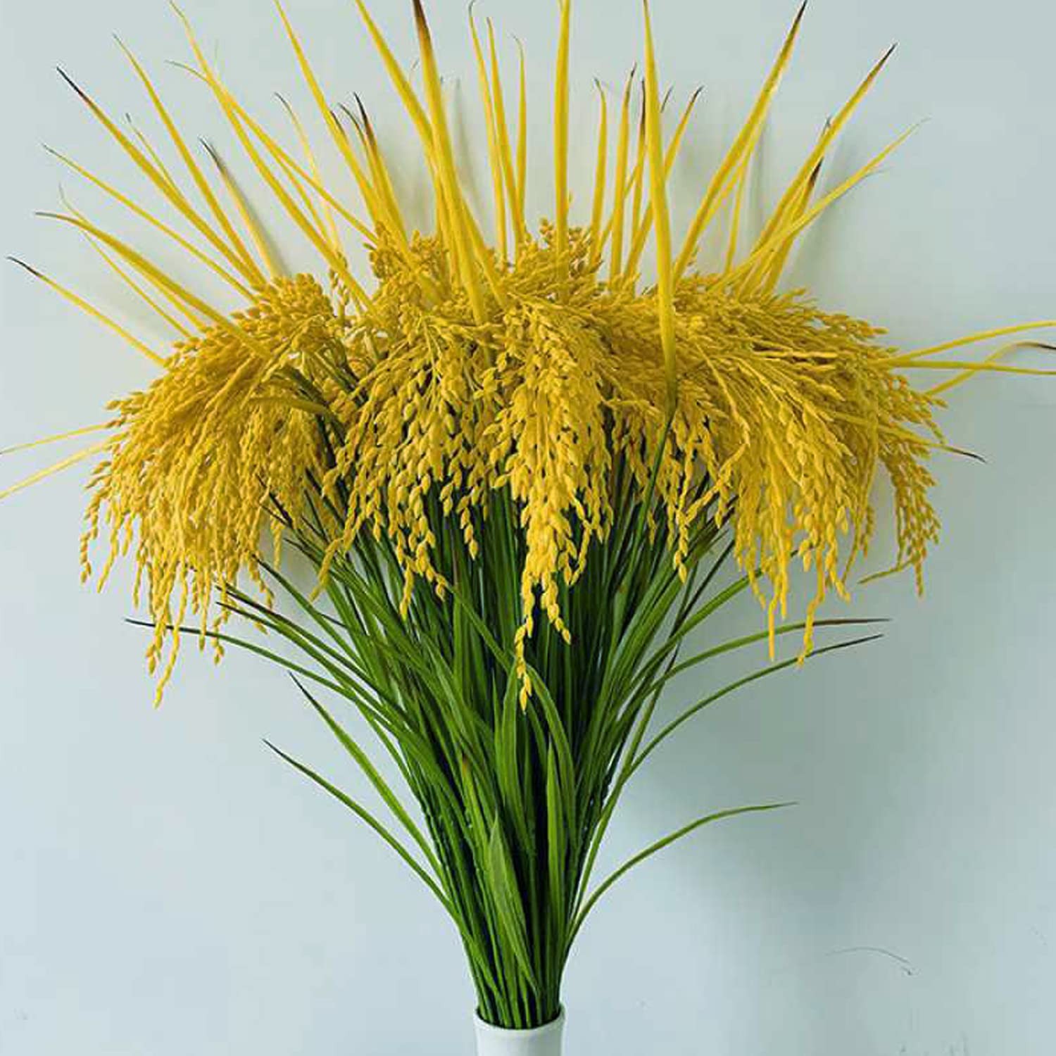 Fake Paddy Grain Ear of Rice Plant Green Plants Artificial for Home Decoratio…
