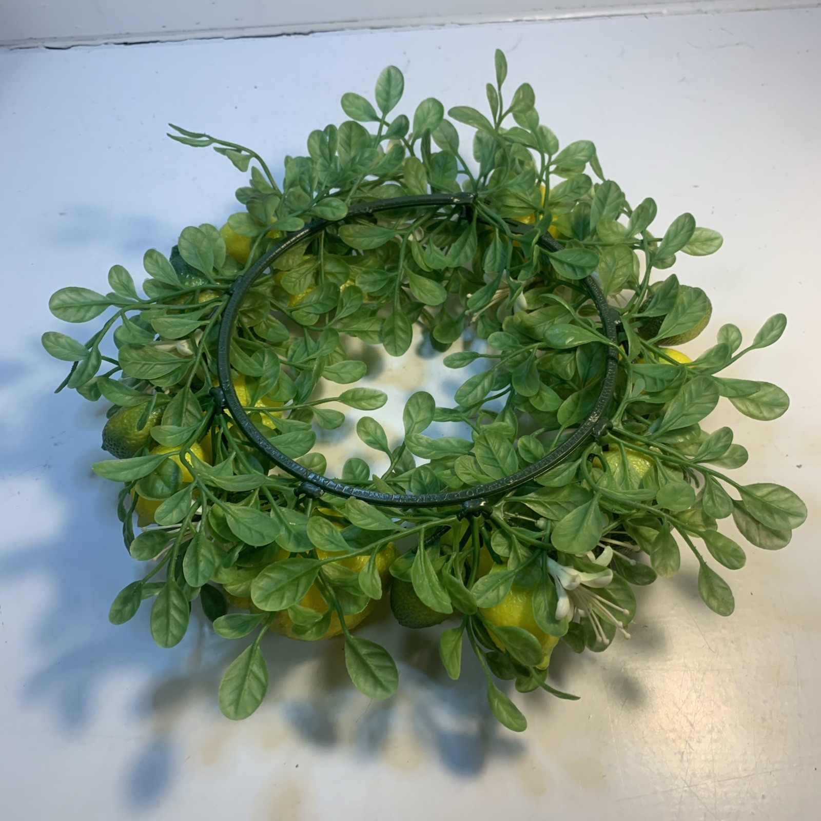 Vintage Plastic Lemon & Lime Candle Vase Ring fits up to 5 3/4″