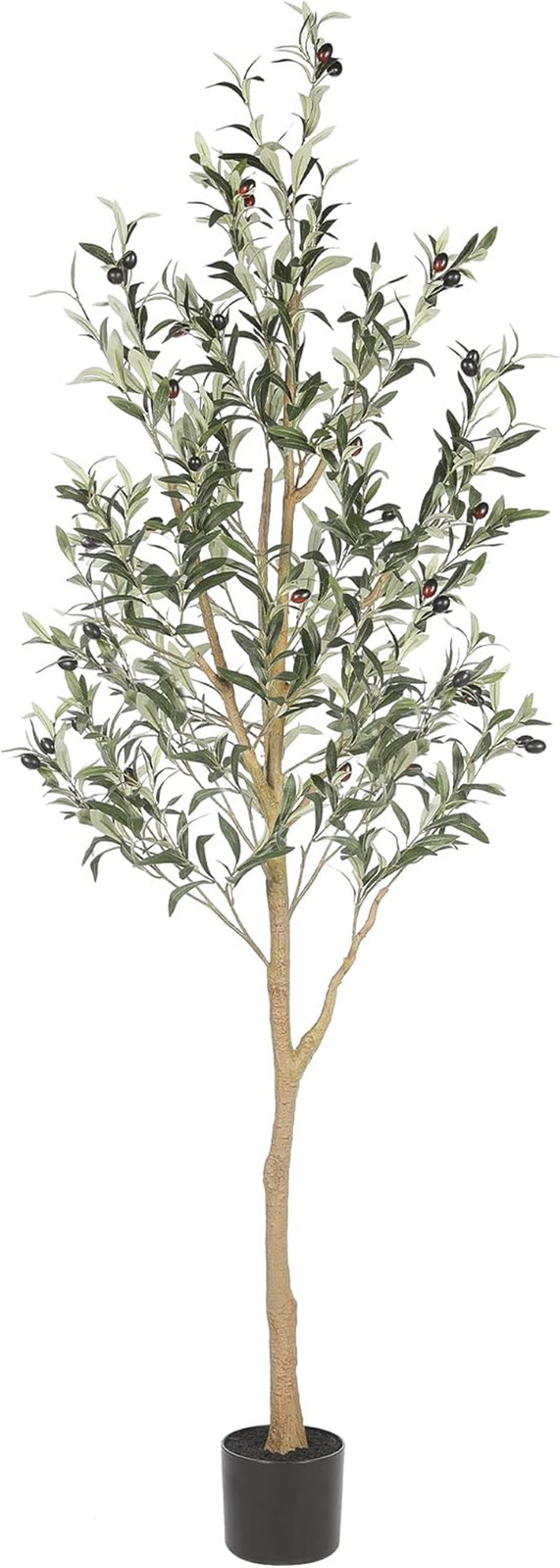 Realead 6Ft Artificial Olive Tree, Tall Faux Olive Tree Plants, Fake Potted Oliv