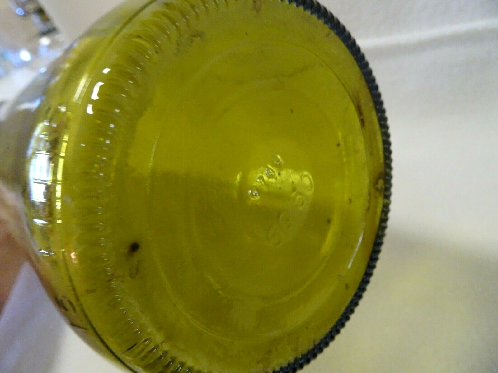 13″ Chartreuse Green Bottle-Decor-Flower Stem