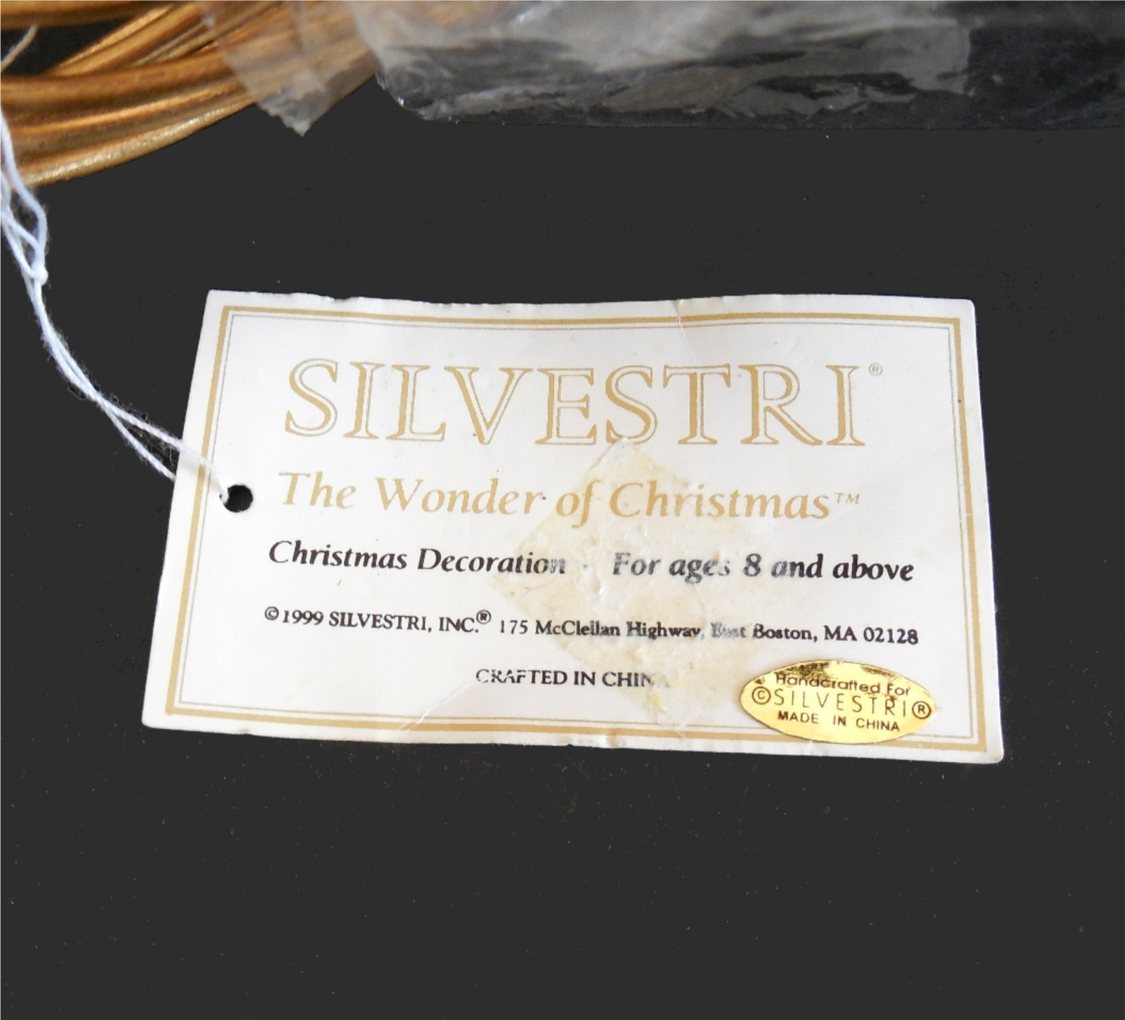 Vintage 1999 Gold Floral Cascade Spray Stems 21″ Silvestri Christmas Decor NOS
