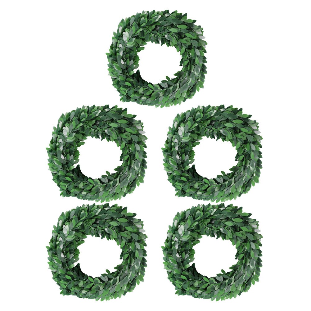5Pcs Faux Greenery Vine Garland with Flexible Wire for Indoor Outdoor Decoration